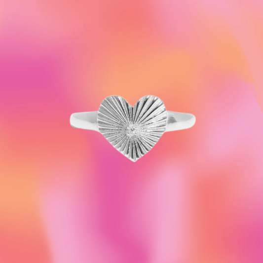 Starburst Heart Ring