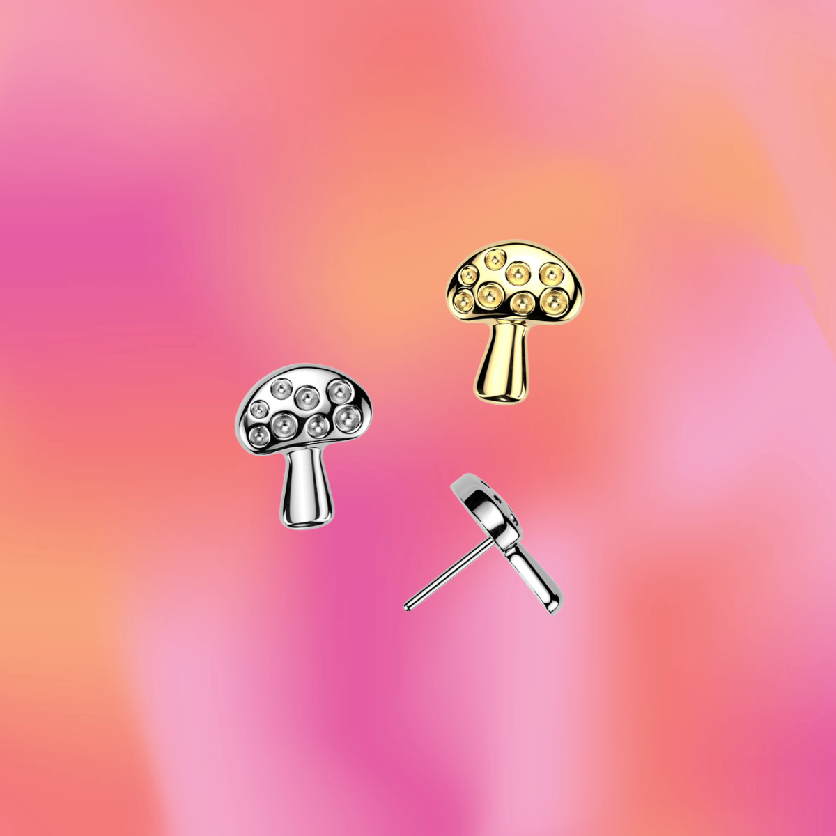 Mushroom Flat Back Stud
