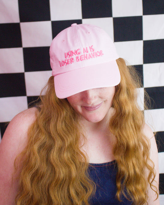"Using AI is Loser Behavior" Embroidered Hat