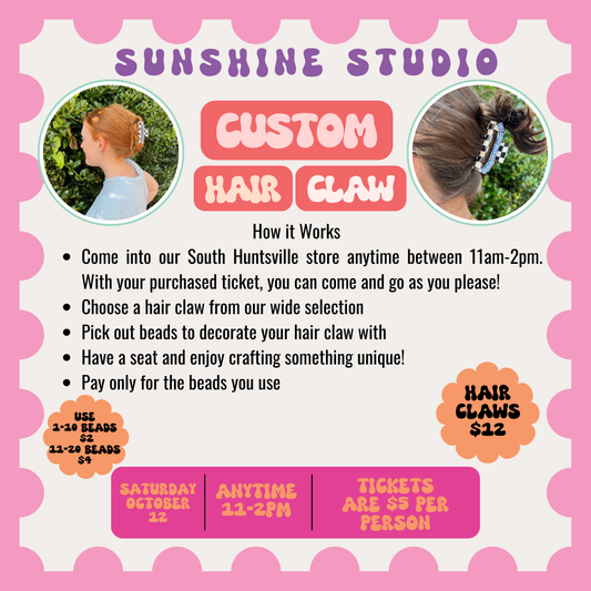 Custom Hair Claw Event