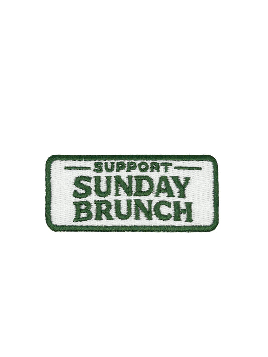 Support Sunday Brunch Embroidered Patch Funny Brunch Quote
