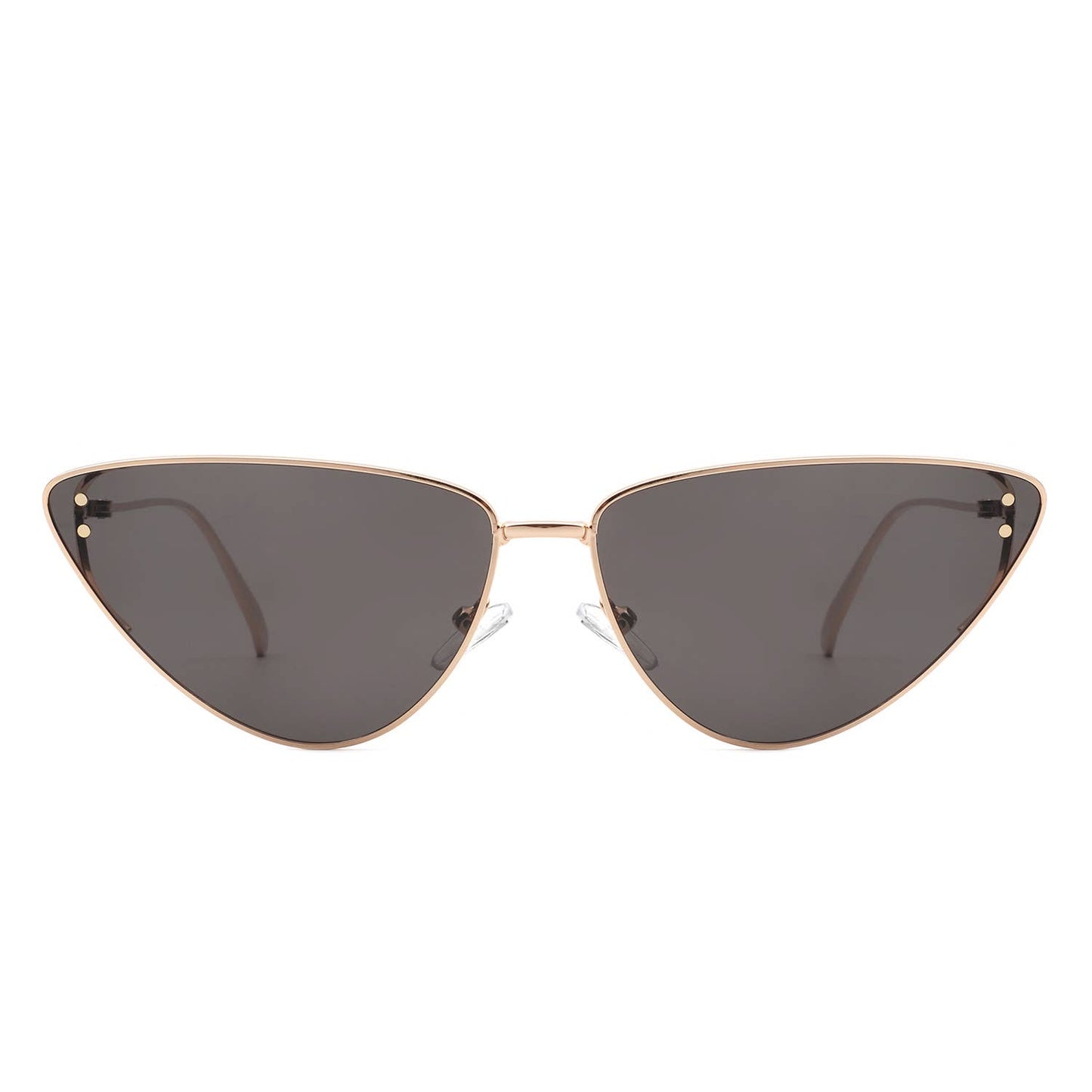 Retro Tinted Flat Lens Fashion Cat Eye Sunglasses: No Packaging