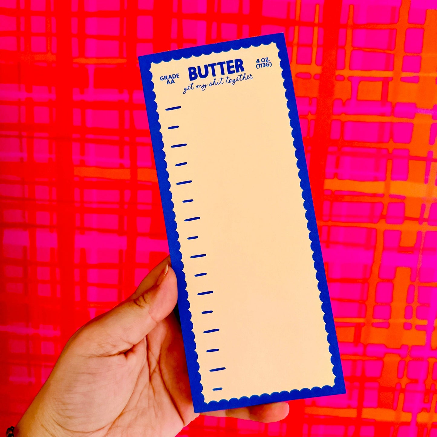 3.5x8.5 Notepad, Butter Get My Stuff Together