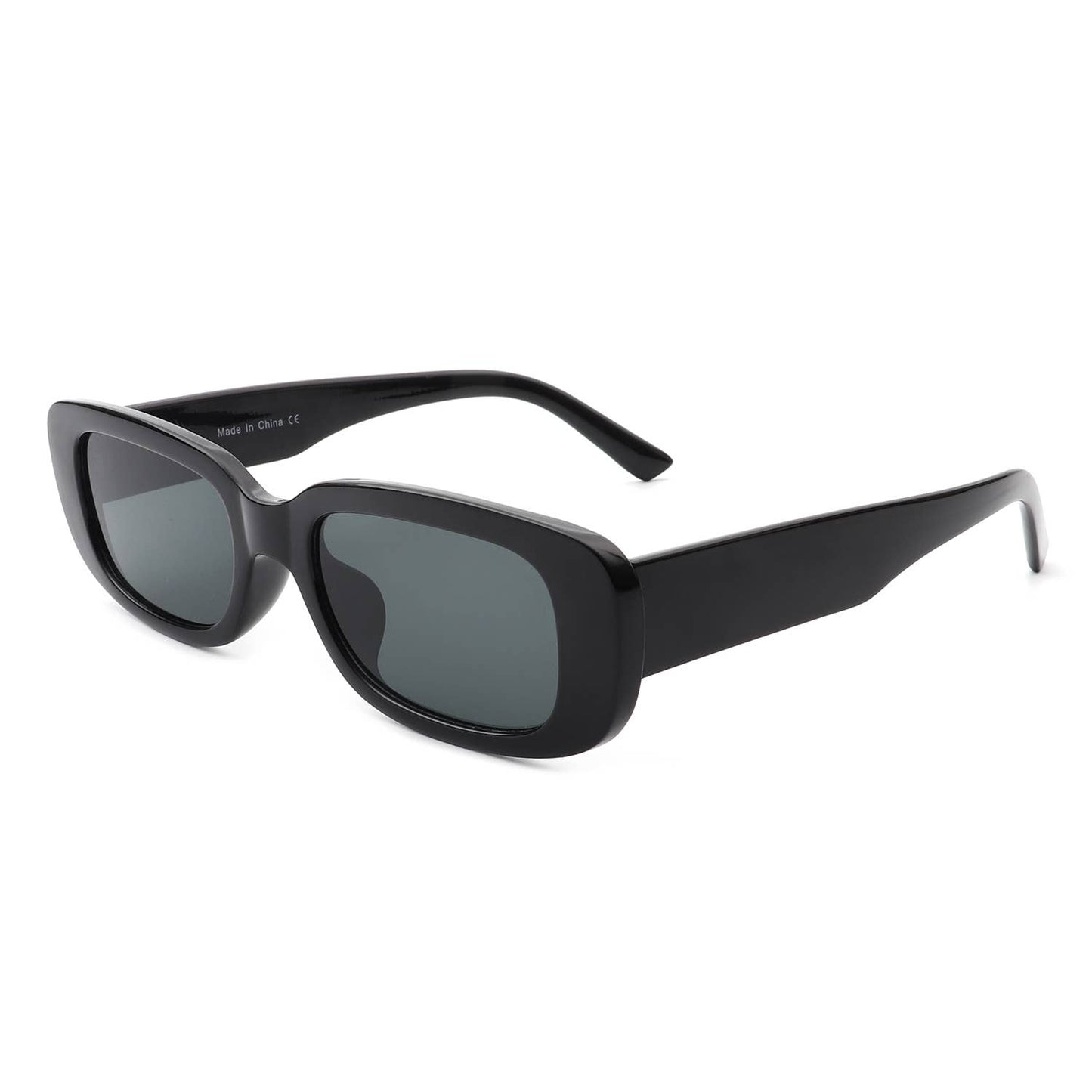 Rectangle Narrow Fashion Vintage Slim Retro Sunglasses: No Packaging