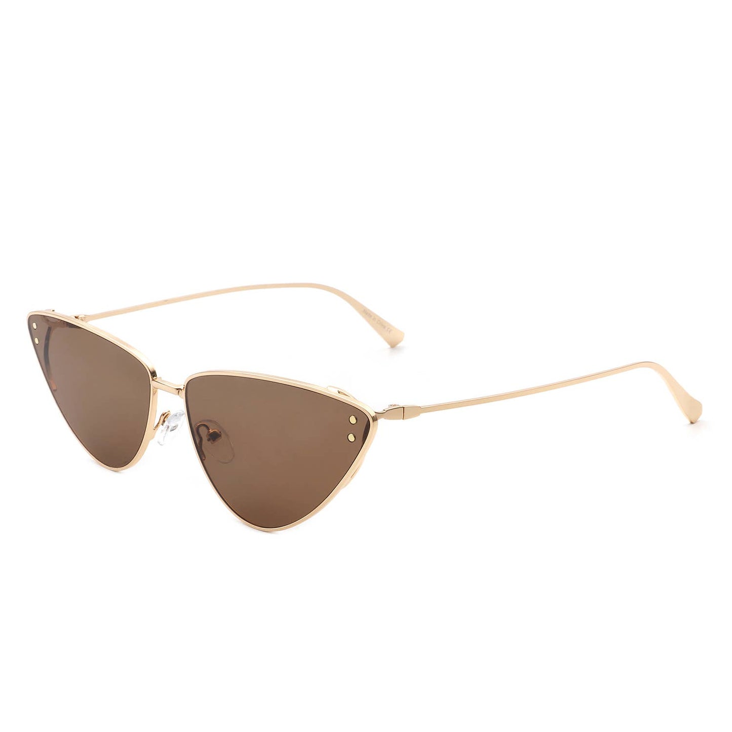 Retro Tinted Flat Lens Fashion Cat Eye Sunglasses: No Packaging