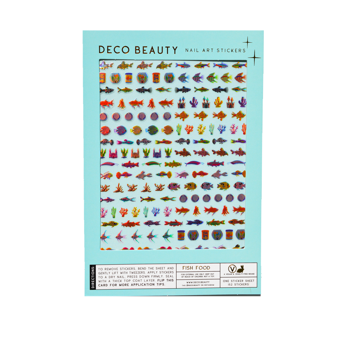 Nail Art Stickers - FISH FOOD