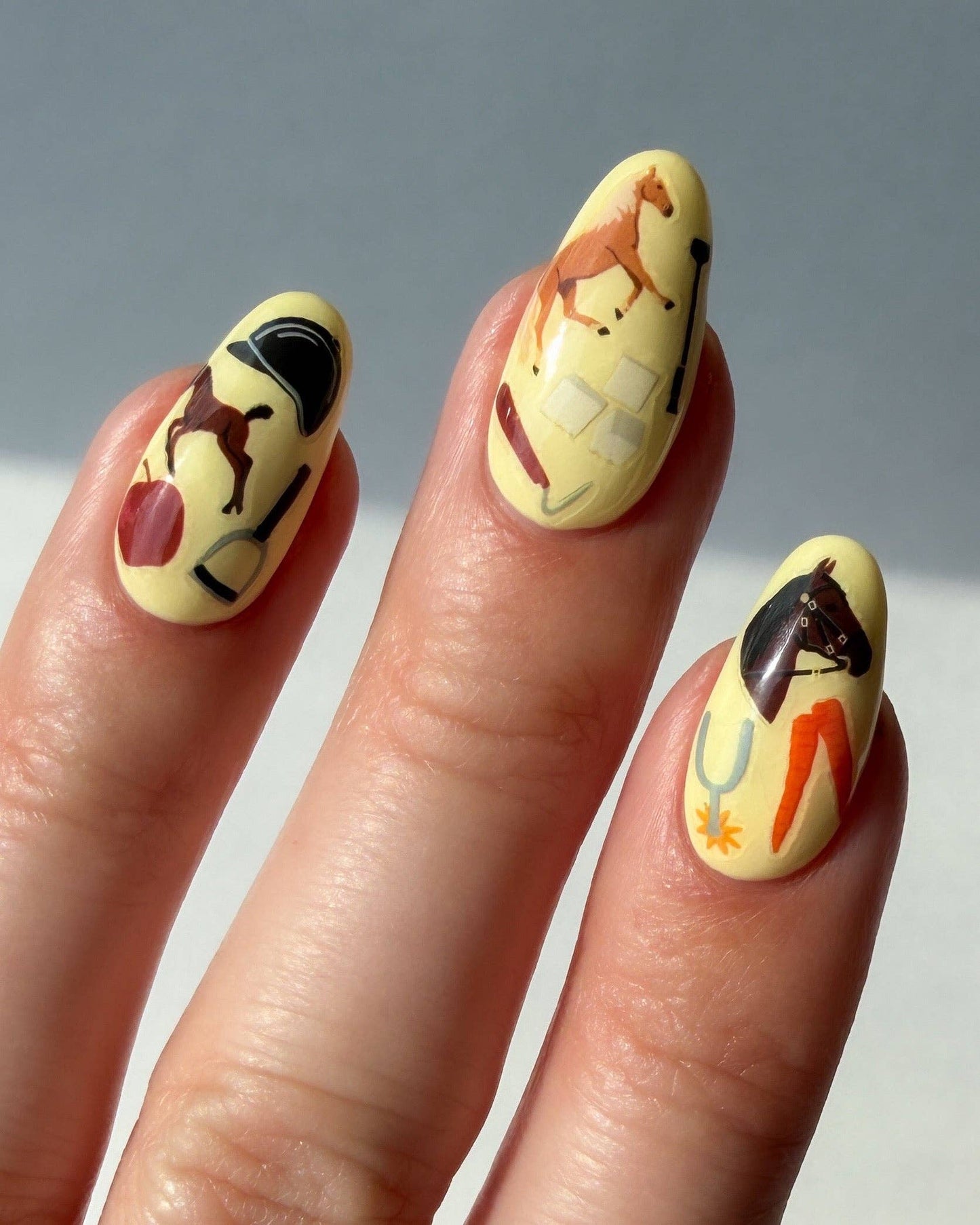 Nail Art Stickers - HORSE GIRL