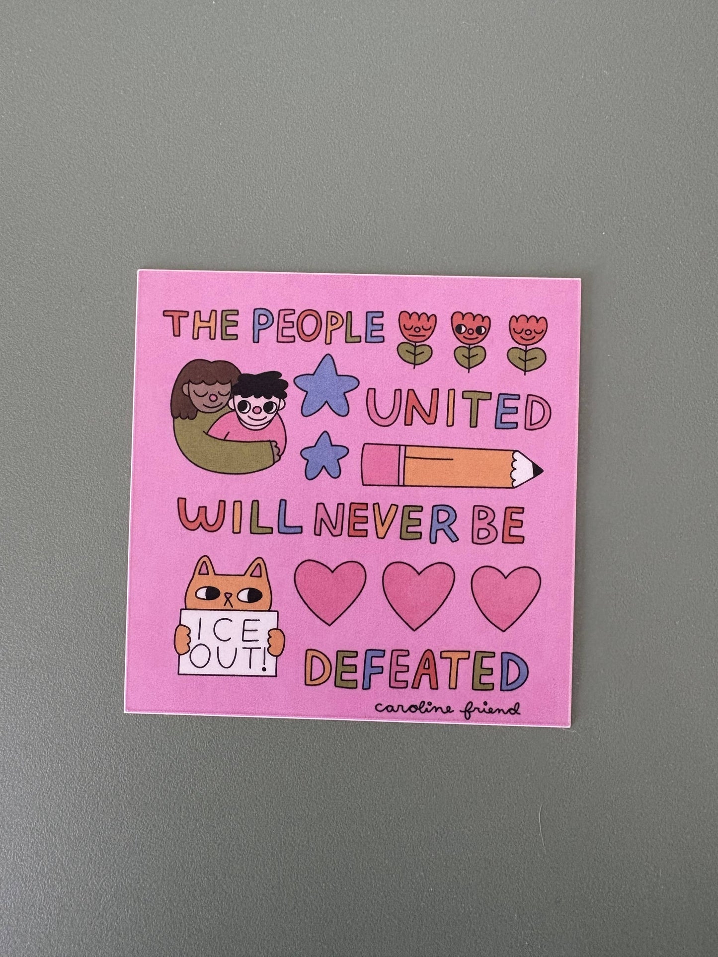 The People United Sticker | Anti-ICE Vinyl Waterproof