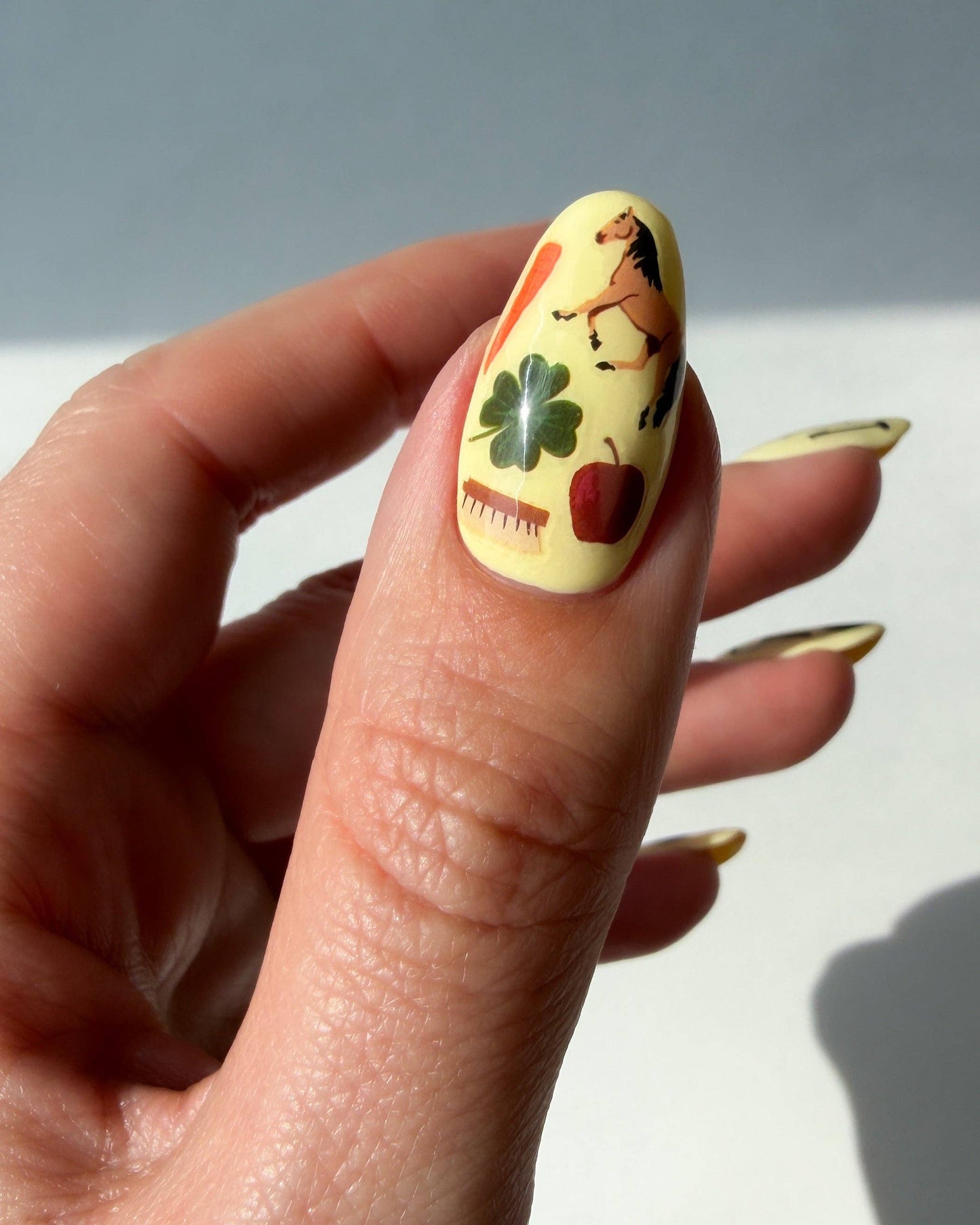 Nail Art Stickers - HORSE GIRL