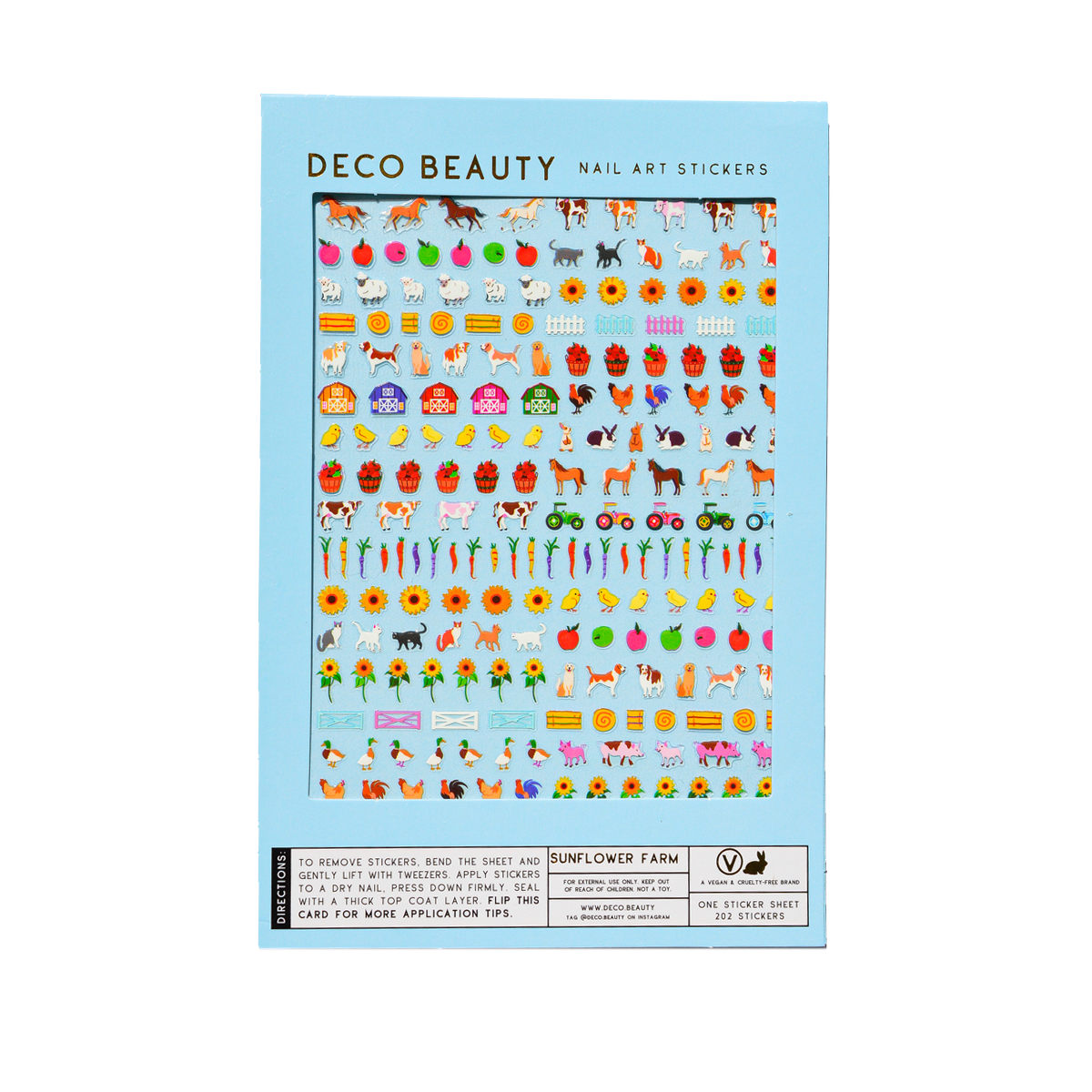 Nail Art Stickers - SUNFLOWER FARM