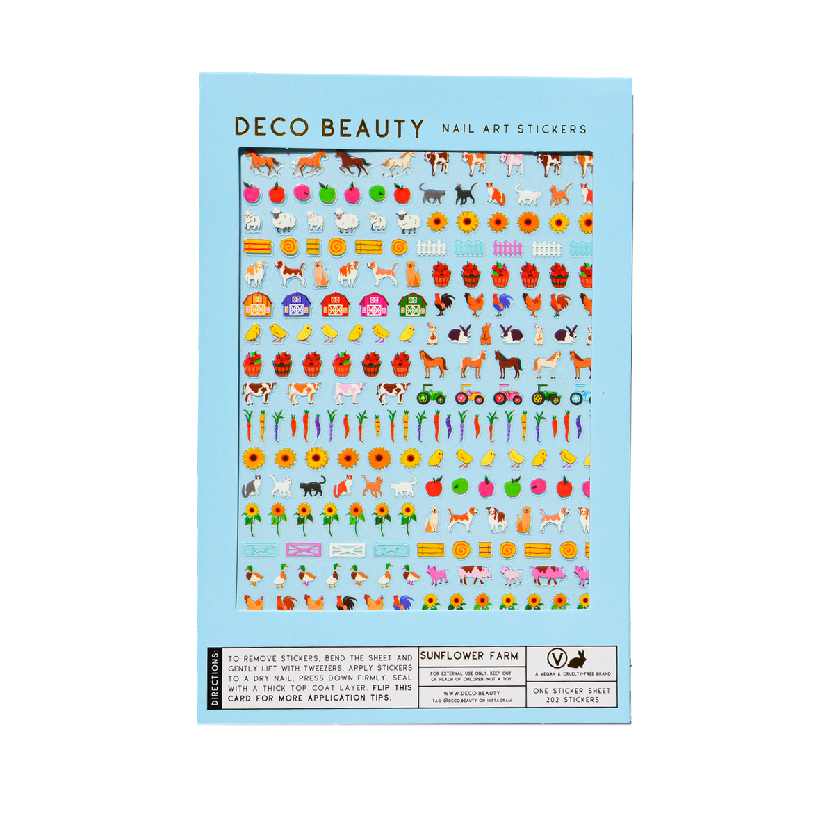 Nail Art Stickers - SUNFLOWER FARM