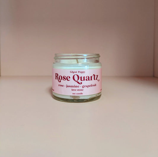 Rose Quartz Mini Candle
