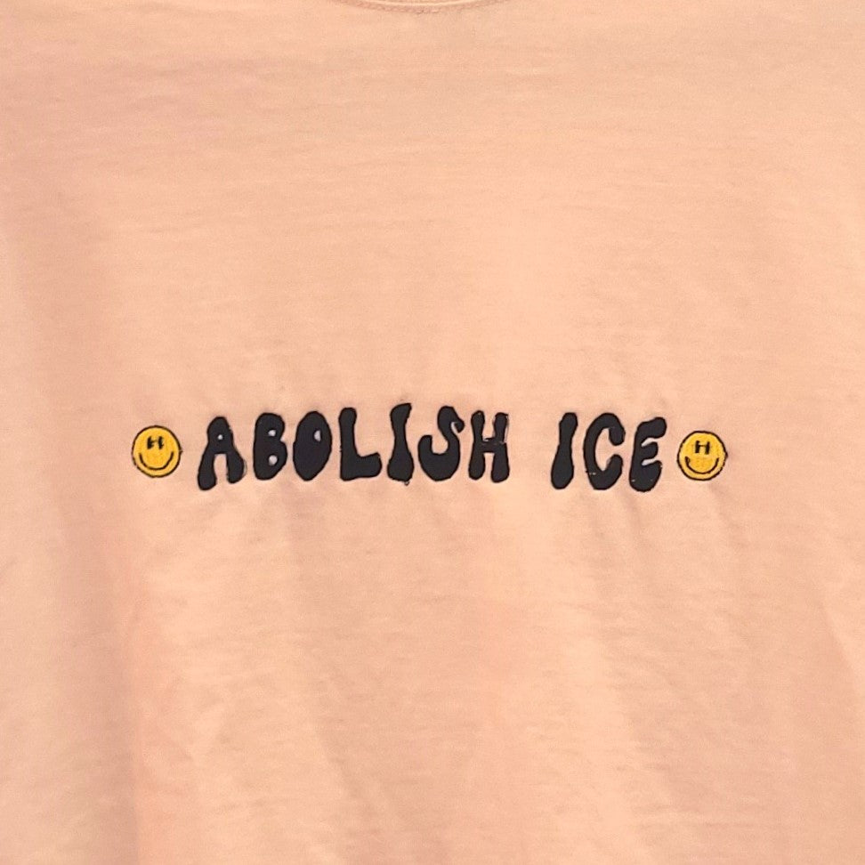 "Abolish Ice" Embroidered Top