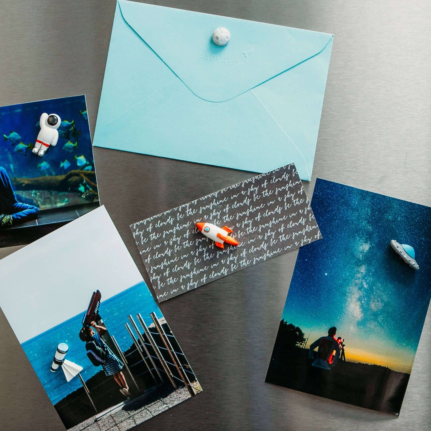 Colorful SPACE EXPLORATION magnets s/5