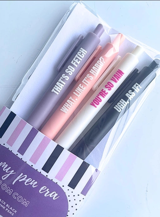 Rom Com Inspired Gel Ink Pen Set