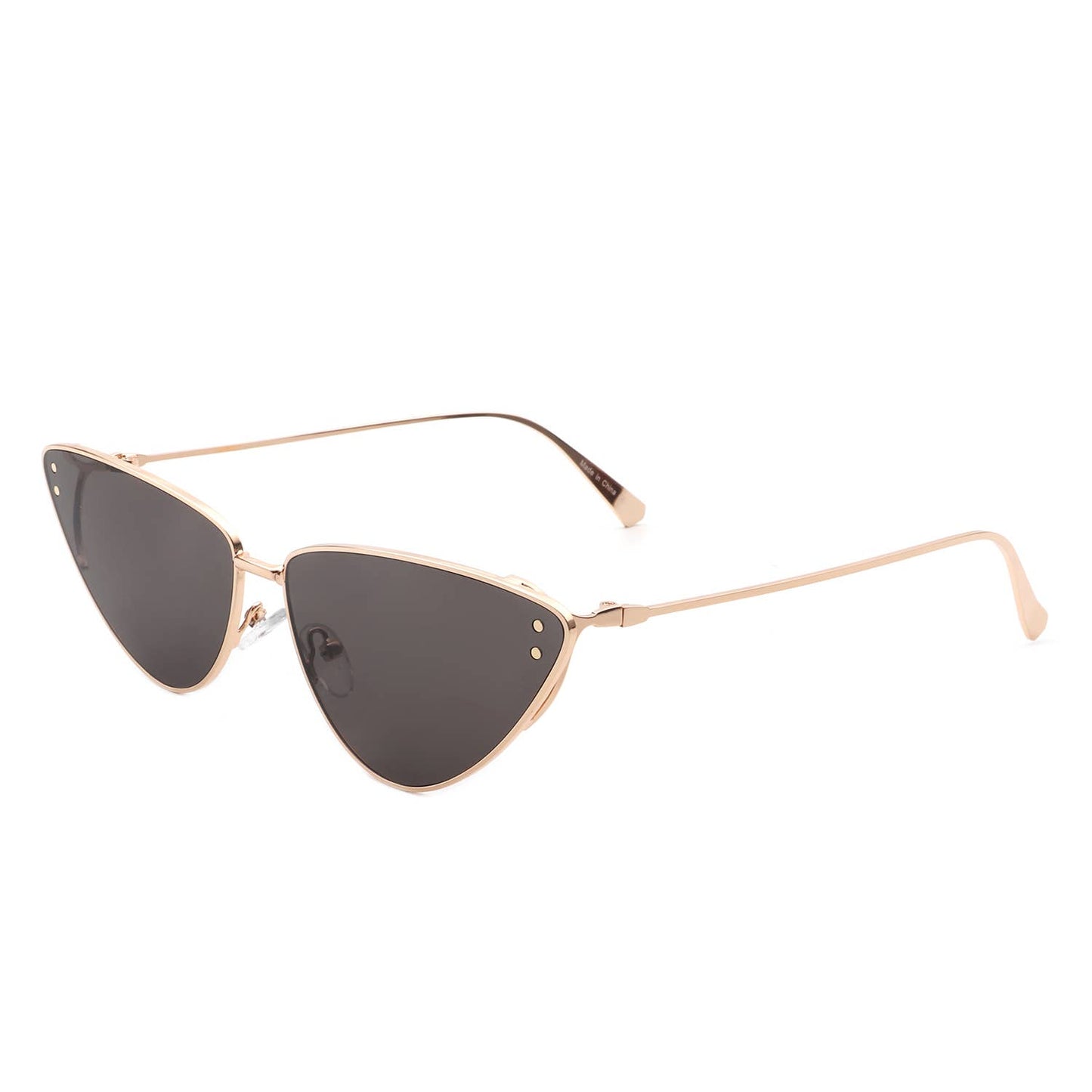 Retro Tinted Flat Lens Fashion Cat Eye Sunglasses: No Packaging