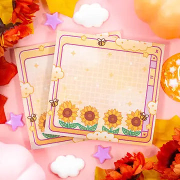 Summer Field - Sunflower Sticky Note Pad