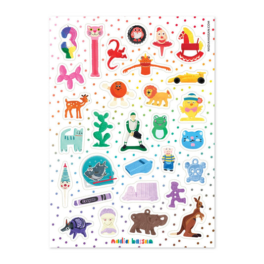 Tiny Trinkets II 5x7 Sticker Sheet