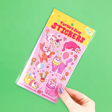 Meow Clowns - Holographic Sticker Sheet
