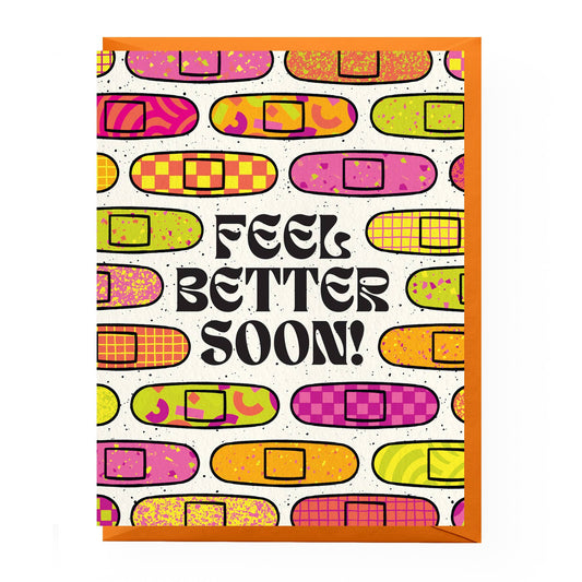 Feel Better Bandages Sympathy Card