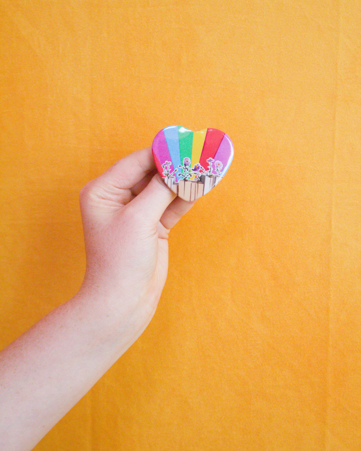 Blooming Rainbow Book Pin