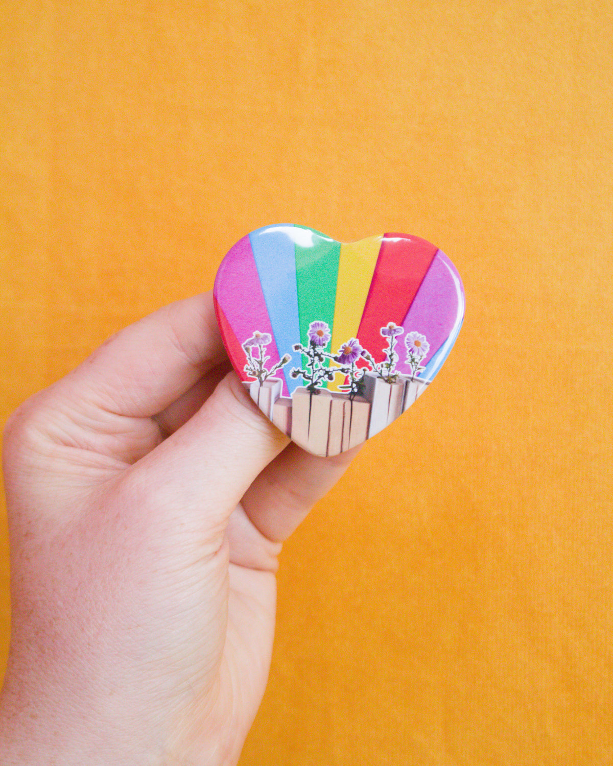 Blooming Rainbow Book Pin