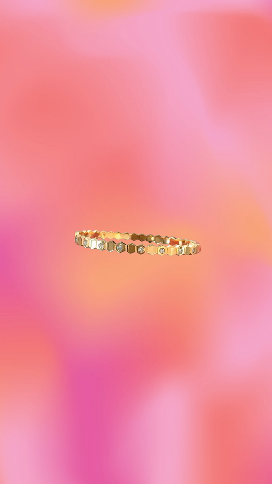 Sweet Like Honey Titanium Bangle