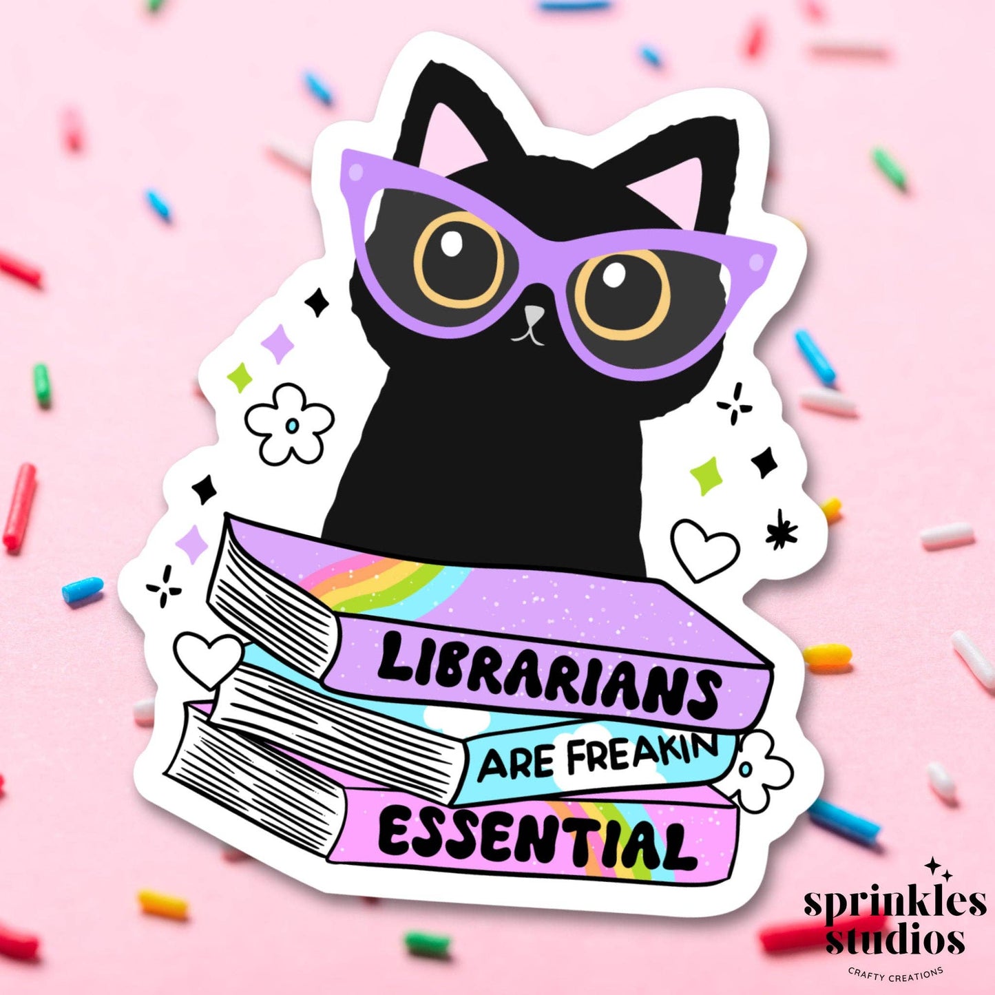 Librarians are Essential Vinyl Sticker