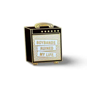 "Boybands Ruined My Life" Amp Enamel Pin