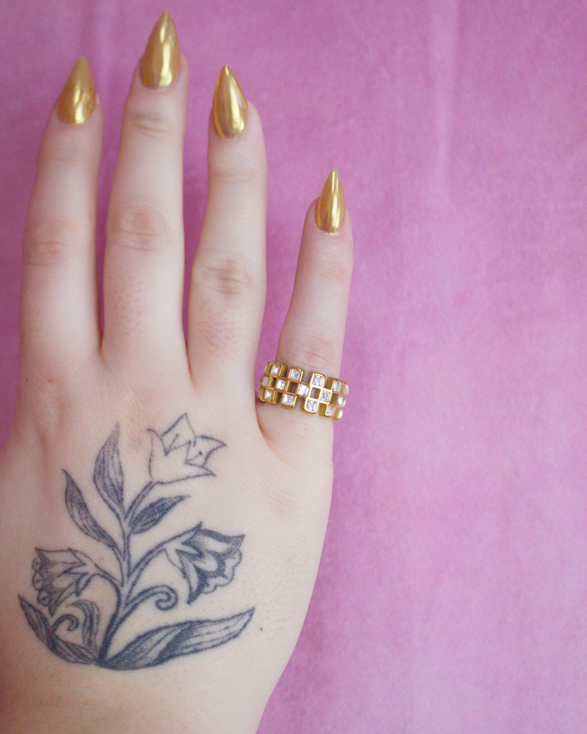 Chunky Sparkle Titanium Ring