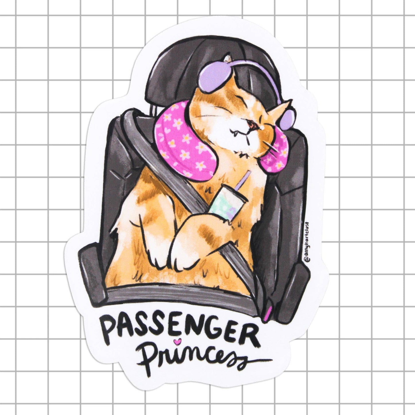Passenger Princess Vinyl Sticker