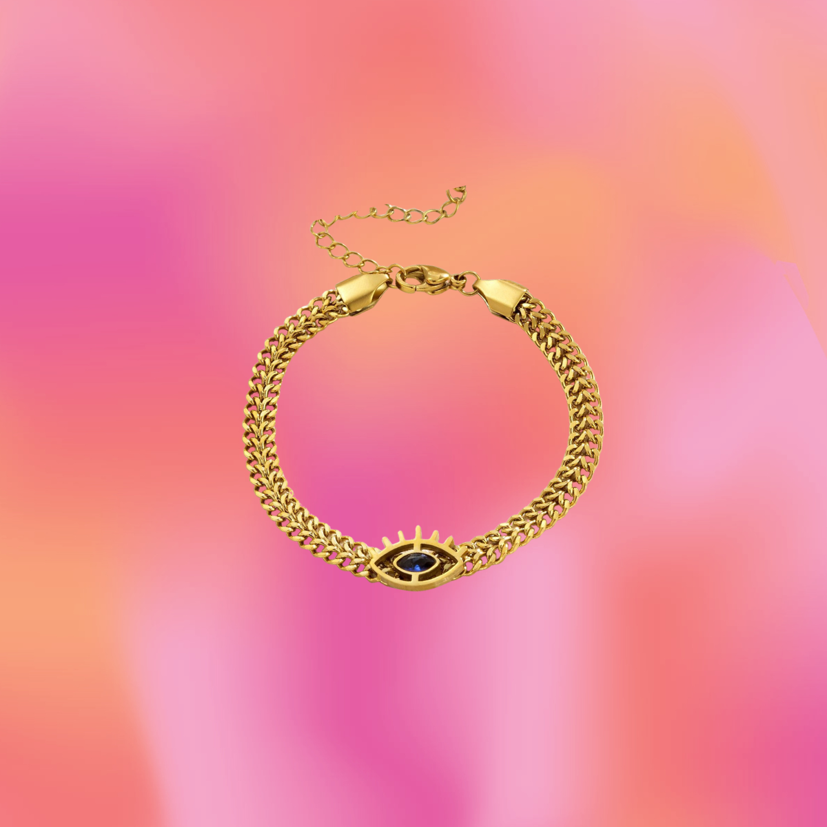 Blue Eyes Diva Titanium Bracelet