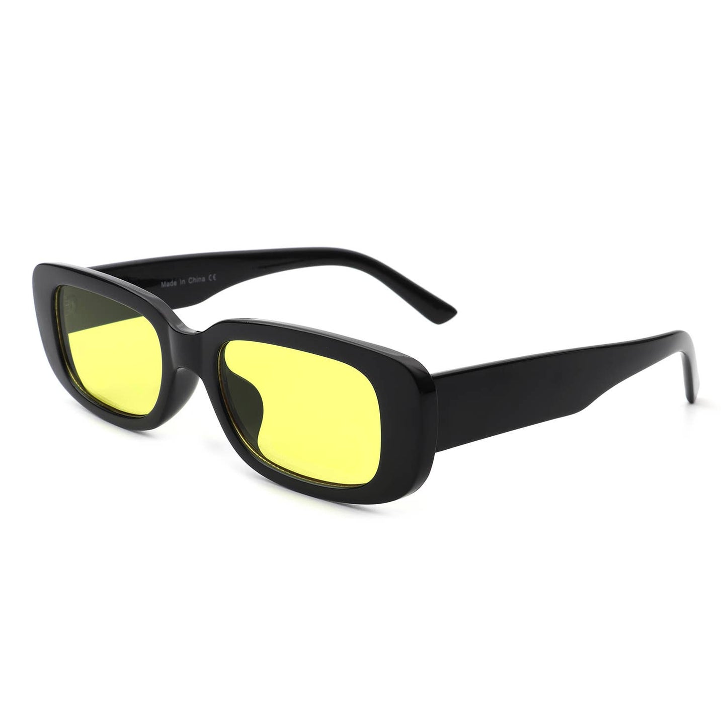 Rectangle Narrow Fashion Vintage Slim Retro Sunglasses: No Packaging