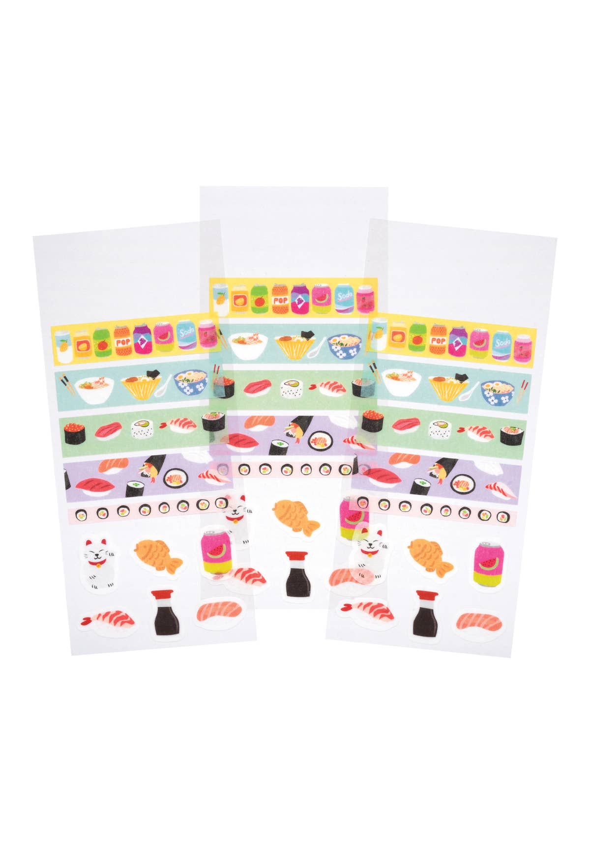 ASIAN FOODS WASHI STICKERS