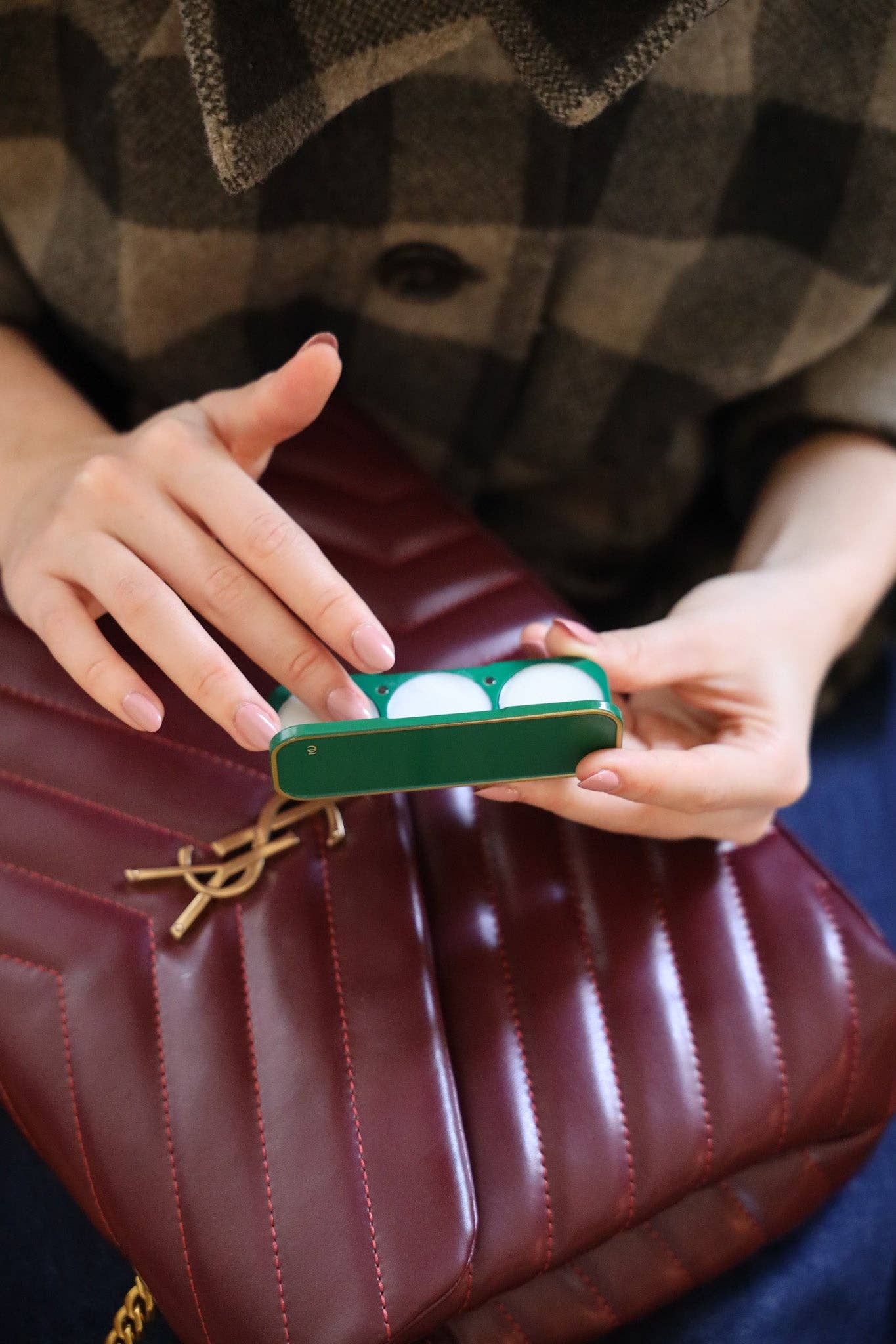 Ibiza Jade Green Refillable Compact - ēma 