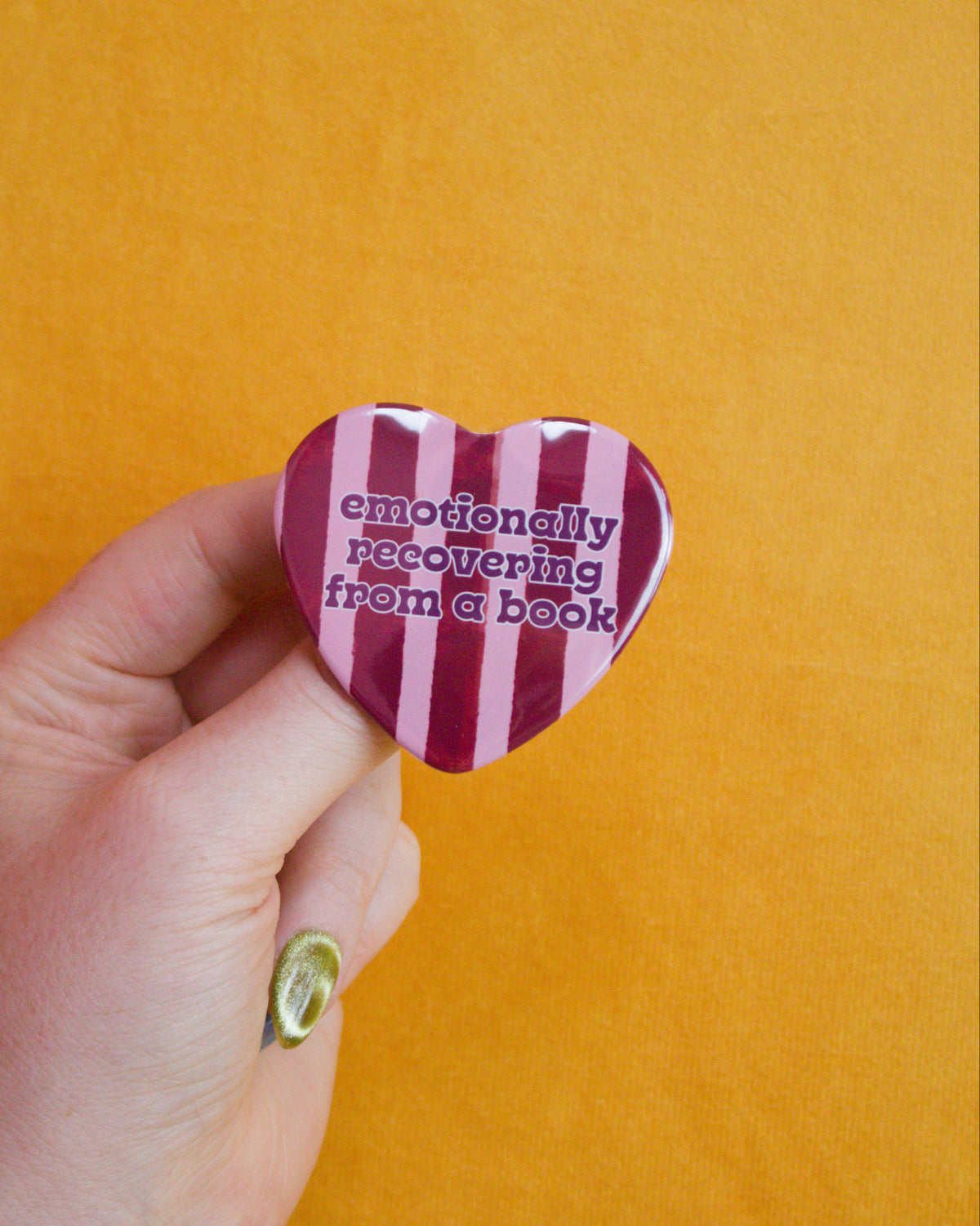 Emotionally Recovering from a Book Heart Pin