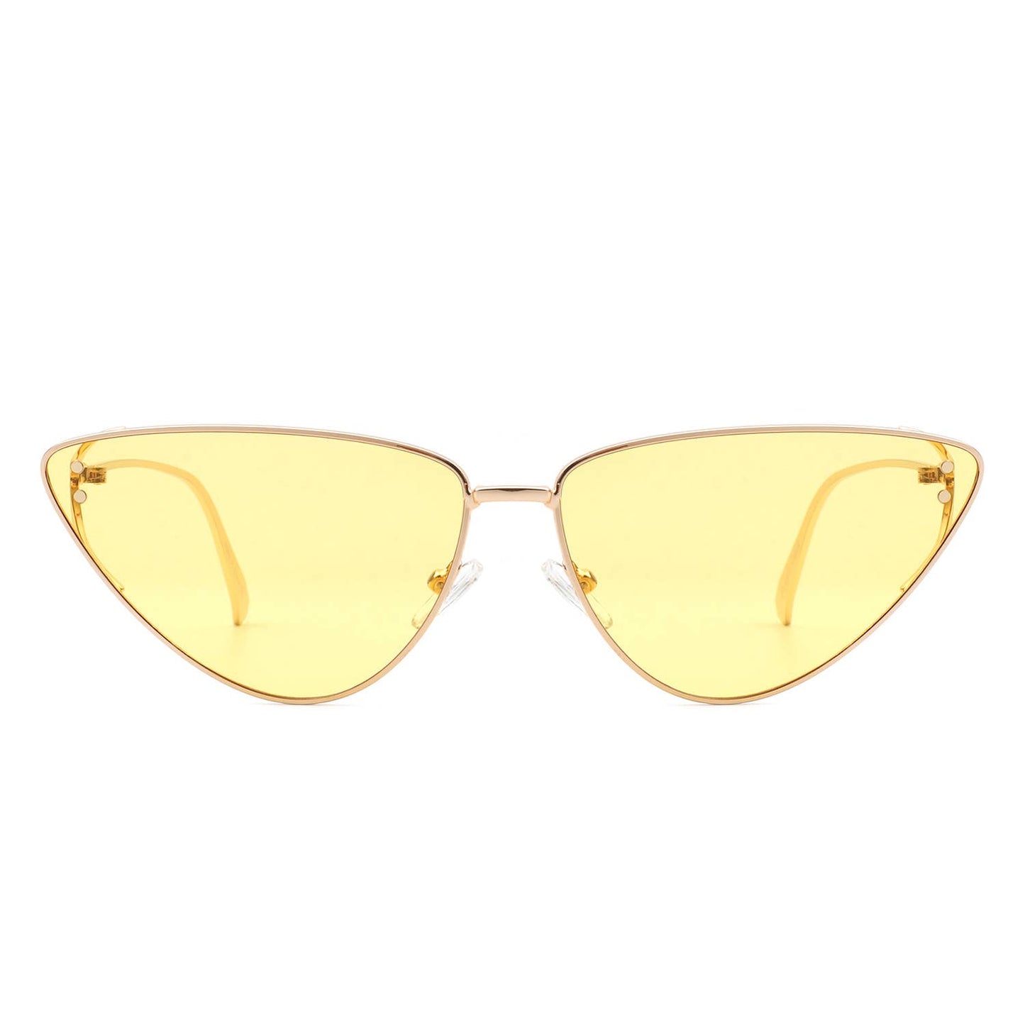 Retro Tinted Flat Lens Fashion Cat Eye Sunglasses: No Packaging