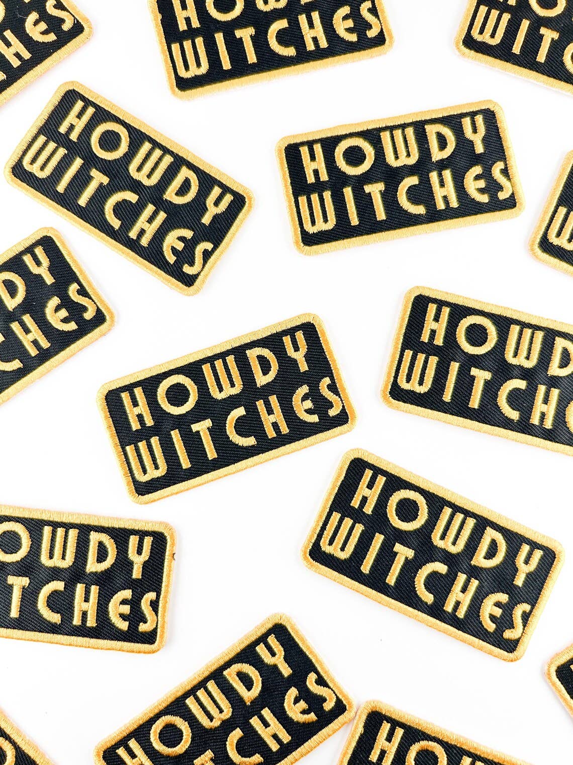 Howdy Witches Embroidered Iron On Sew Patch Halloween Fall