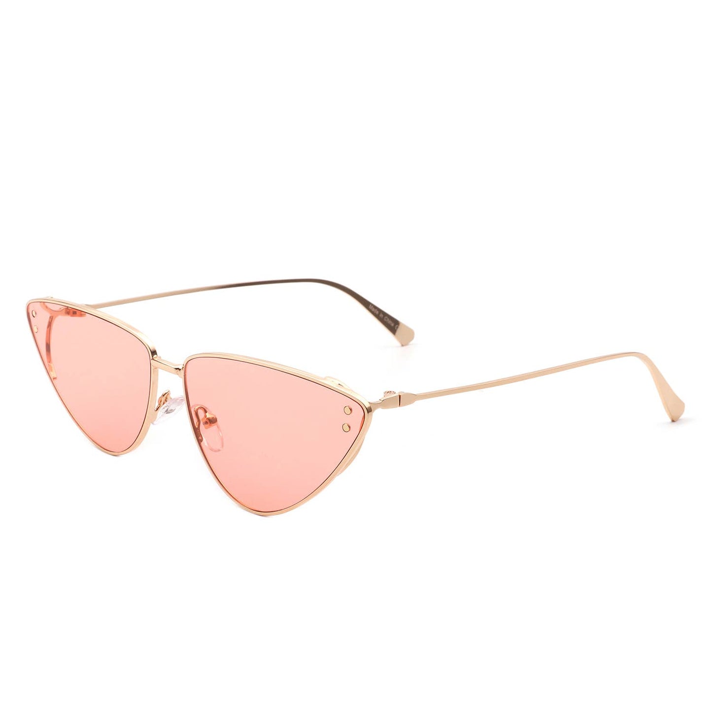 Retro Tinted Flat Lens Fashion Cat Eye Sunglasses: No Packaging