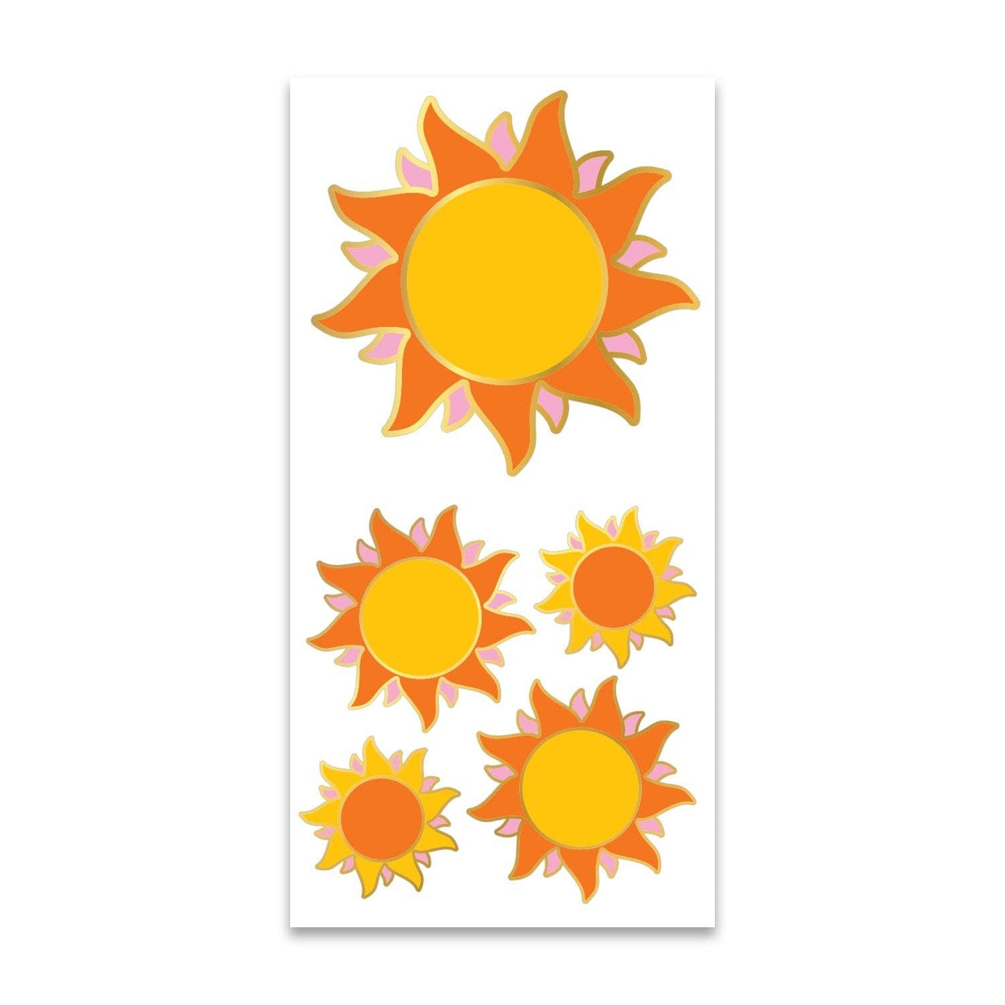 WS-Flaming Sun Stickers On The Roll
