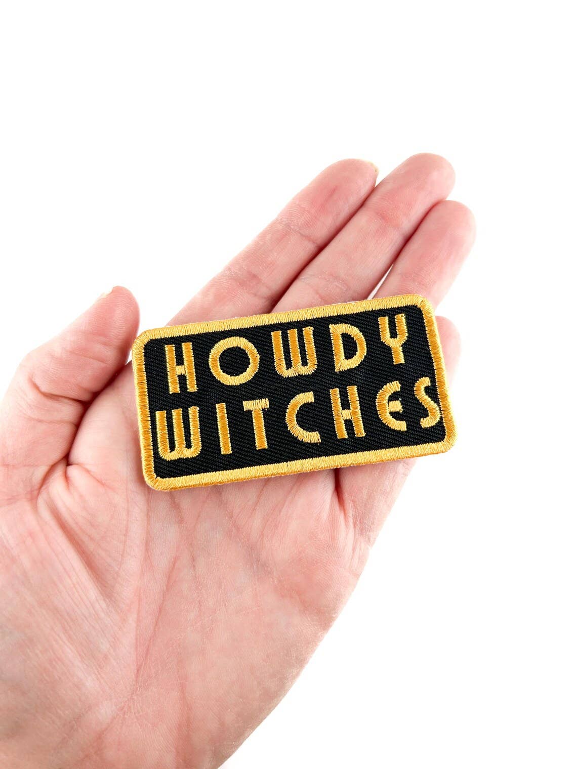 Howdy Witches Embroidered Iron On Sew Patch Halloween Fall