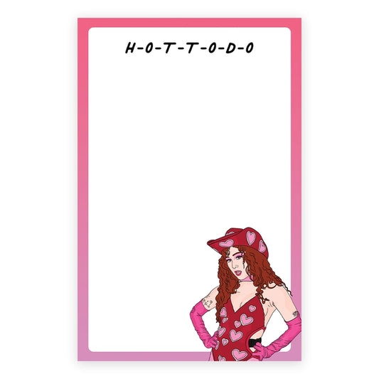 H-O-T-T-O-D-O Chappell Notepad