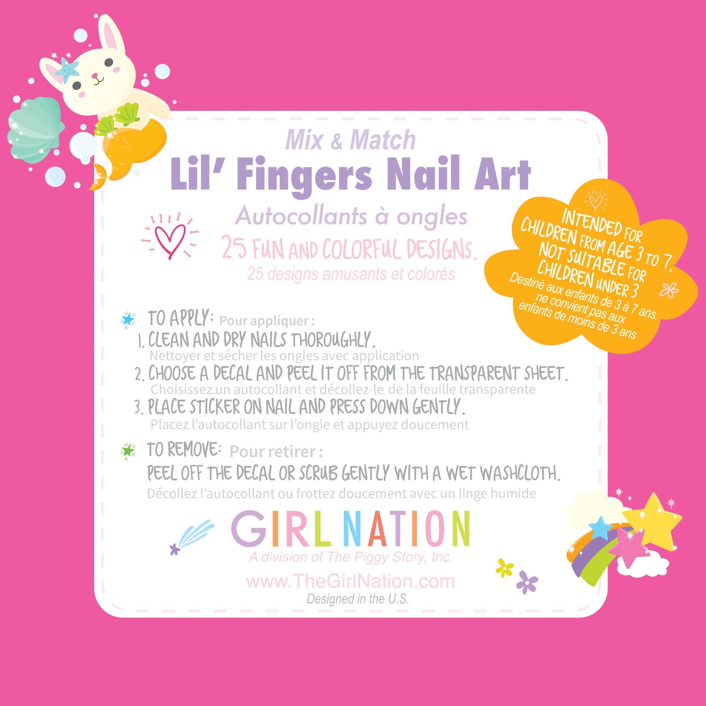 Lil' Fingers Nail Art- Unicorn Fantasy