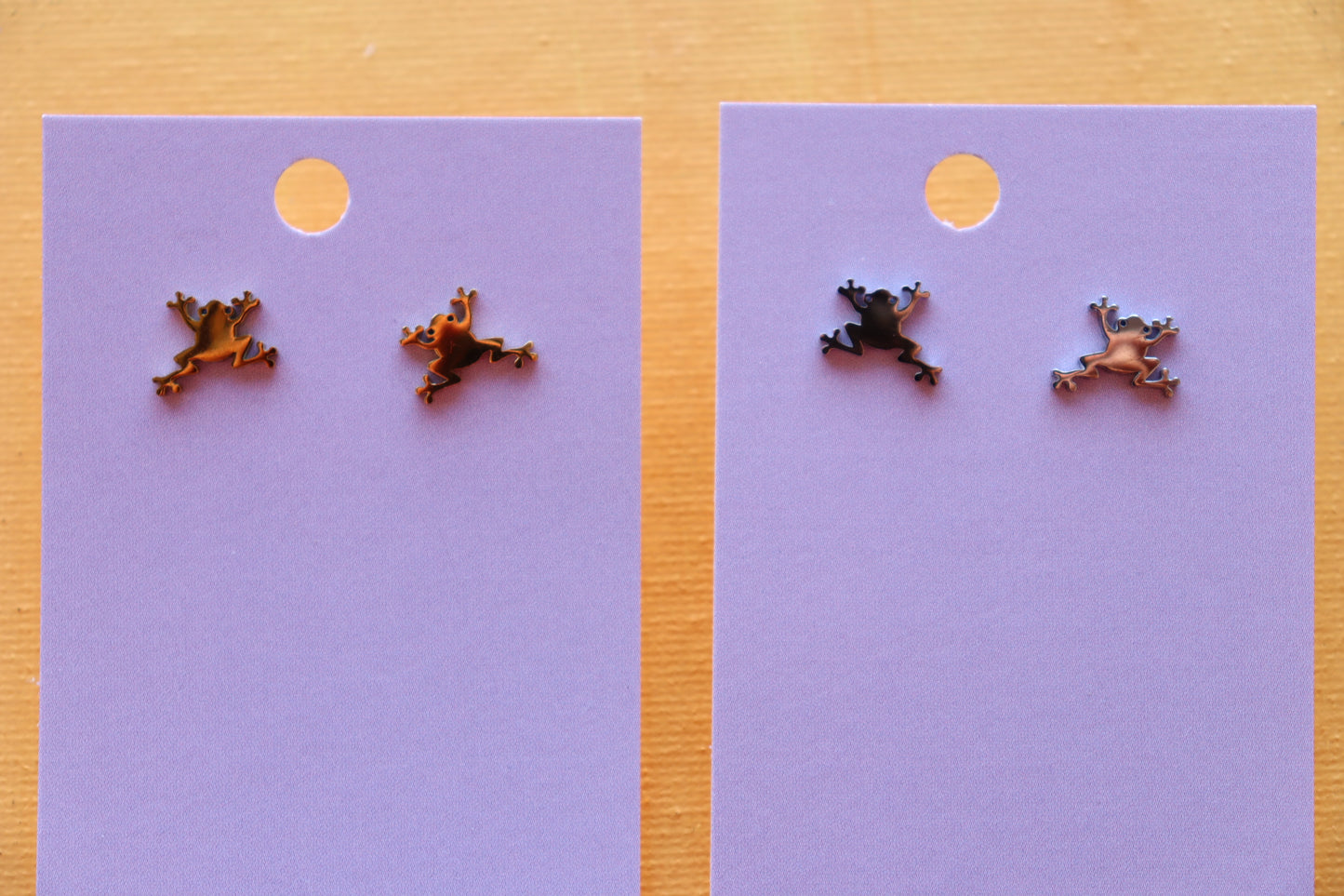 Tiny Frog Earrings