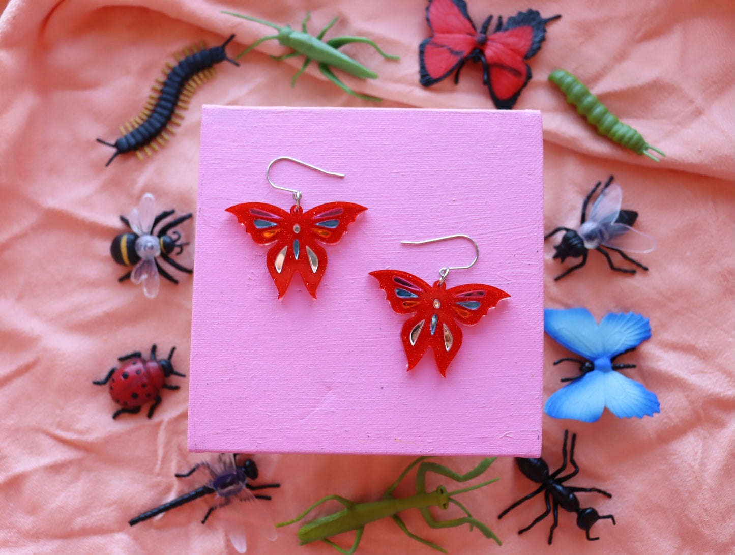 Red Shimmer Butterfly