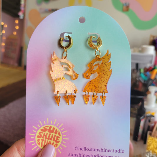Fire Dragon Earrings