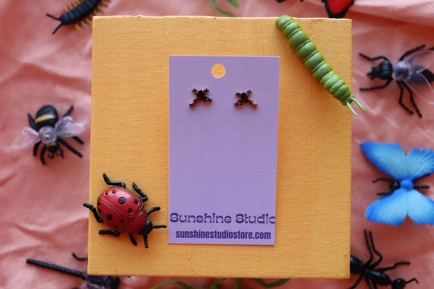 Tiny Frog Earrings