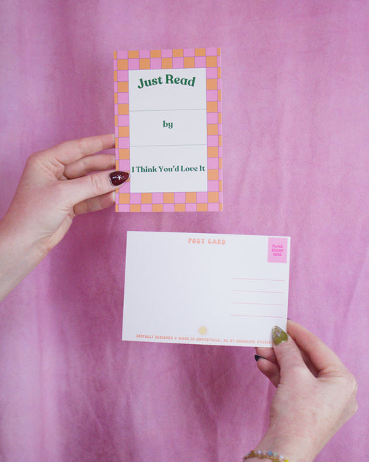 Book Recommendation Postcard 4 pack