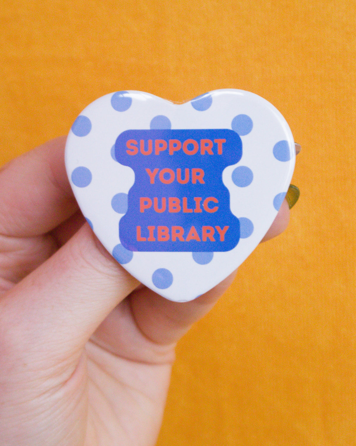 Support Your Local Library Pin