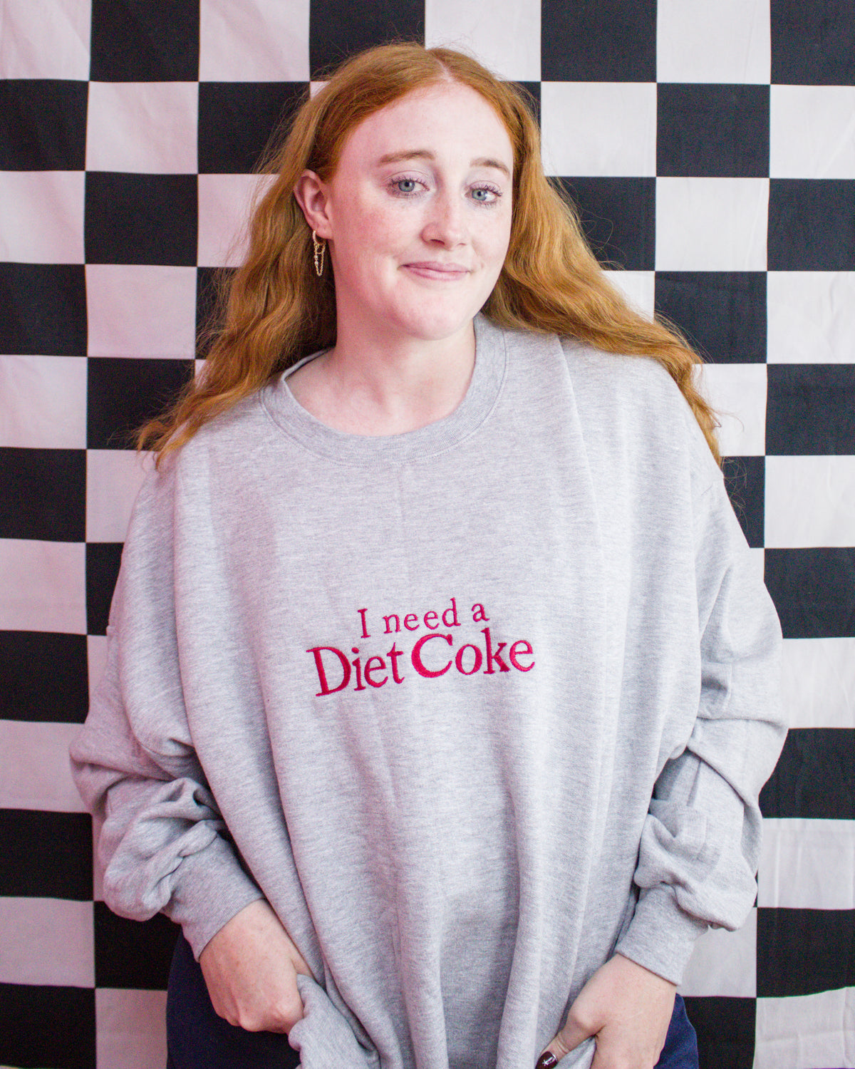 "I Need a Diet Coke" - Embroidered Top